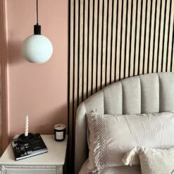 Knurled Opal Glass Globe Pendant Light - 9 Inch -Lumi Home Shop KN OGL GLP9 W NKHINDUSTVILLEB2CBEDROOMPINKPASTELLeanneIrons 1 1