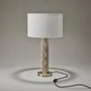 Knurled Pillar Table Lamp - Brass -Lumi Home Shop KN PILTL B W LDR in situ 1900