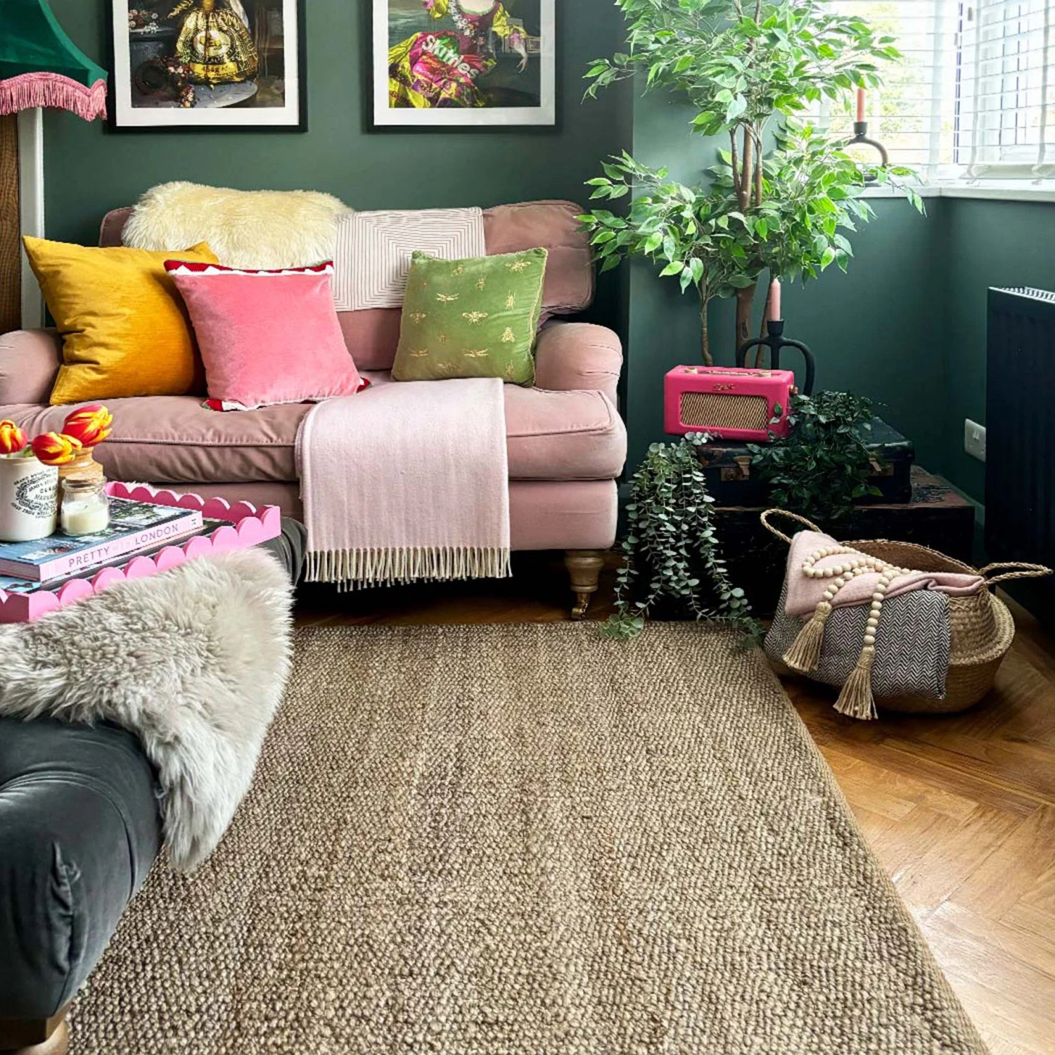 Keal Hand Woven Jute Rug - Natural 4 Keal Hand Woven Jute Rug - Natural - Image 2