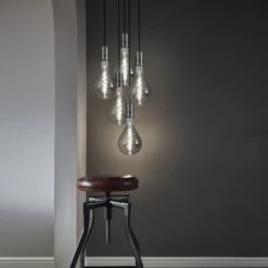 Vintage Giant LED Edison Bulb Old Filament Lamp - 8W E27 Spiral Drop PS160 - Smoke Grey 7 Vintage Giant LED Edison Bulb Old Filament Lamp - 8W E27 Spiral Drop PS160 - Smoke Grey -Lumi Home Shop LargeSleek 5light Pewter