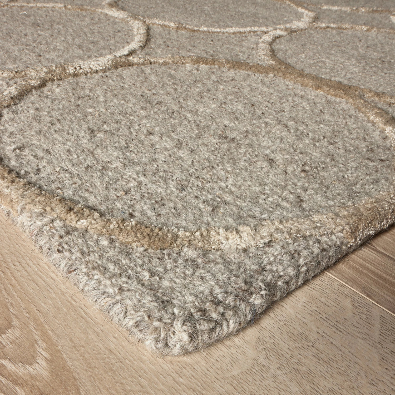 Alva Hand Tufted Wool Rug - Light Brown - Image 7