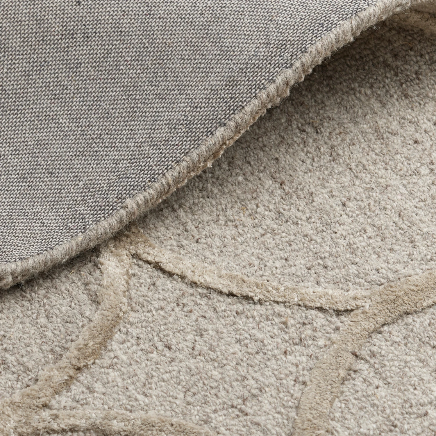 Alva Hand Tufted Wool Rug - Light Brown - Image 4