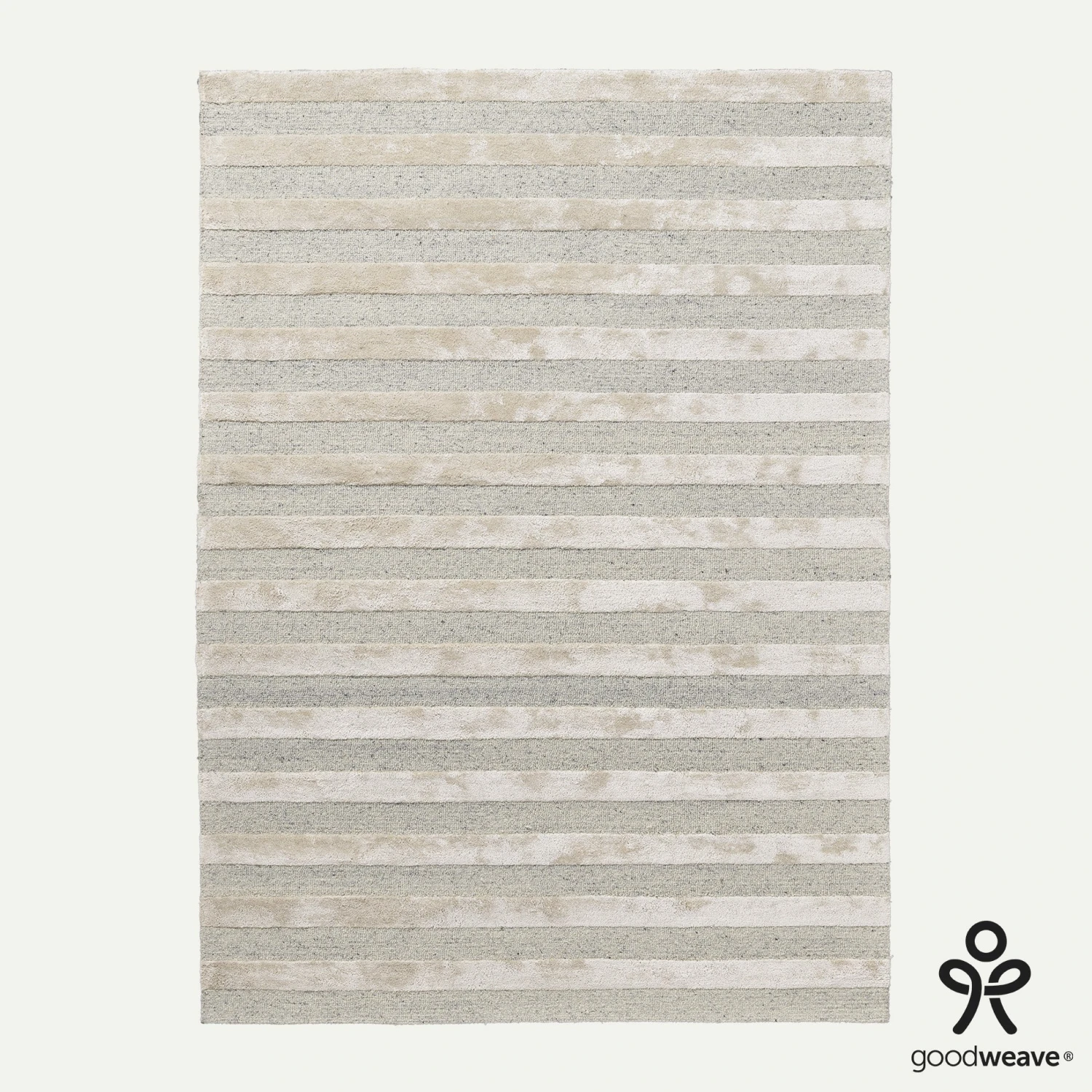 Braco Hand Tufted Wool Rug - Cream & Grey 5 Braco Hand Tufted Wool Rug - Cream & Grey - Image 3