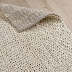 Brigg Hand Woven Jute Rug - Cream