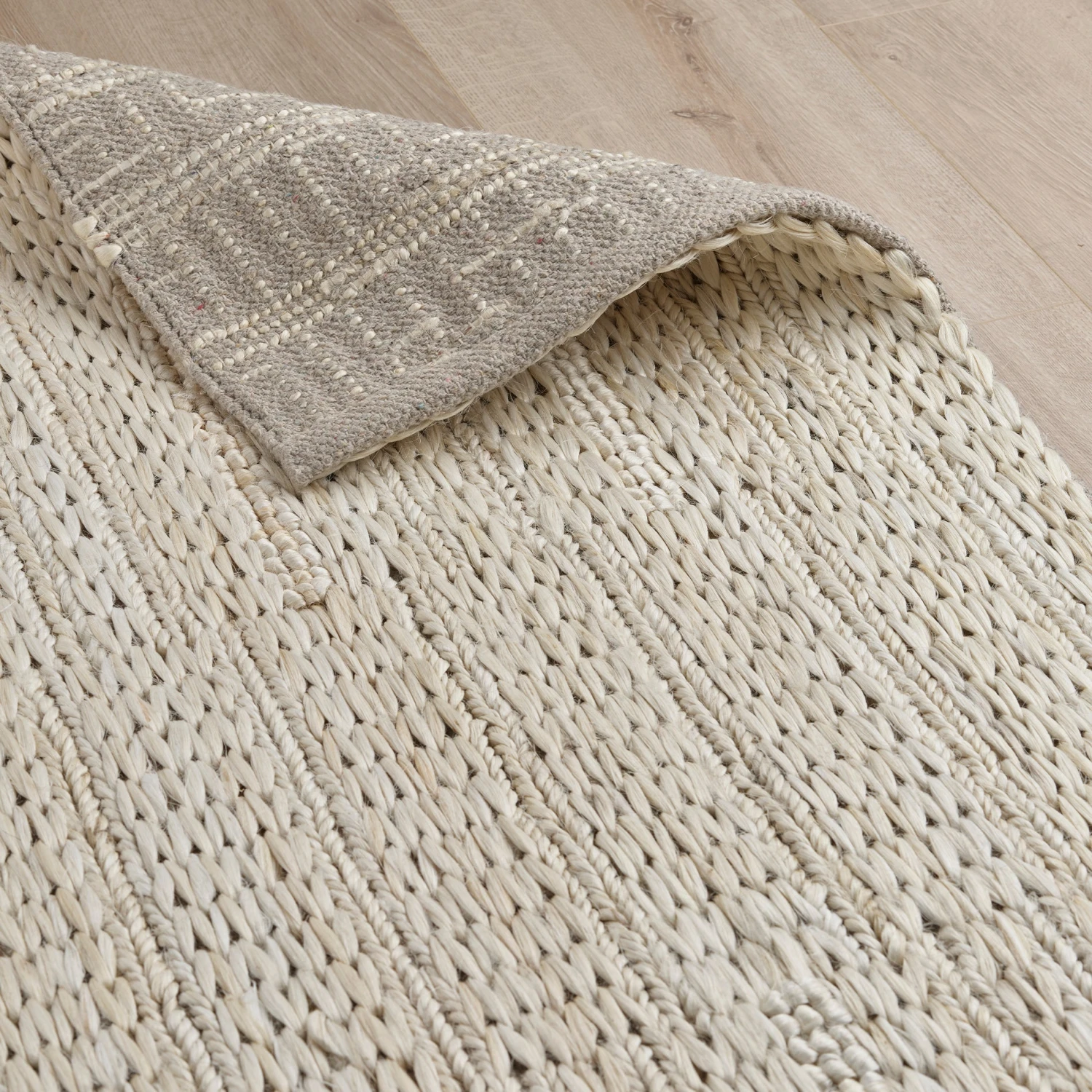 Brigg Hand Woven Jute Rug - Cream 3 Brigg Hand Woven Jute Rug - Cream