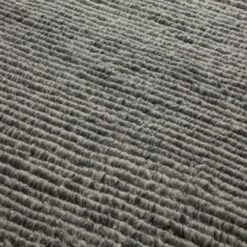 Elcho Hand Knotted Wool Rug - Grey & Cream -Lumi Home Shop Natural Elcho Handknotted Wool Grey Cream Rug Industville RG 21 HKW GR CR Detail