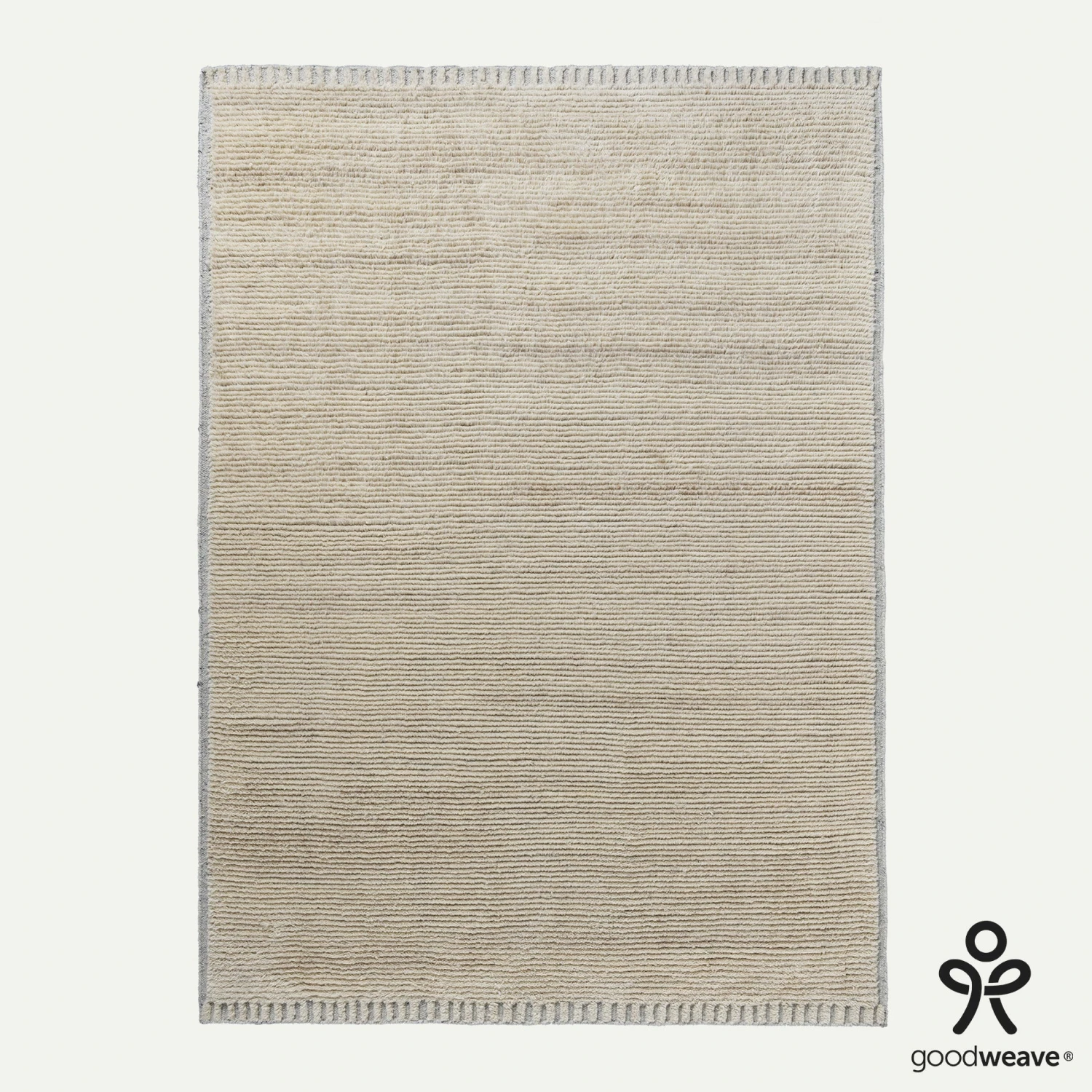 Errol Hand Knotted Wool Rug - Natural & Grey 5 Errol Hand Knotted Wool Rug - Natural & Grey - Image 3
