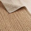 Goole Hand Woven Jute Rug - Natural & Cream -Lumi Home Shop Natural Goole Handwoven Jute Natural Cream Rug Industville RG 13 HWJ N CR Fold