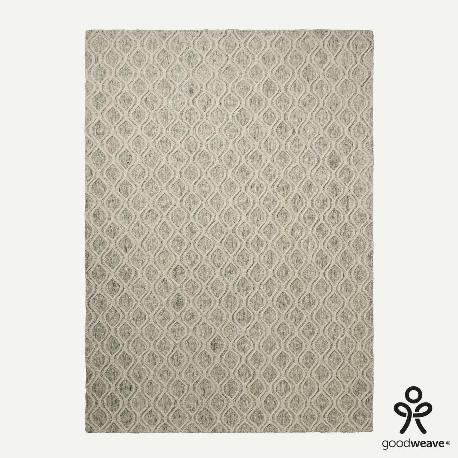 Hume Hand Tufted Wool Rug - Grey & Cream 4 Hume Hand Tufted Wool Rug - Grey & Cream - Image 2