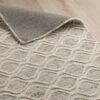 Hume Hand Tufted Wool Rug - Grey & Cream -Lumi Home Shop Natural Hume Handtufted Wool Grey Cream Rug Industville RG 17 HTW GR CR Fold