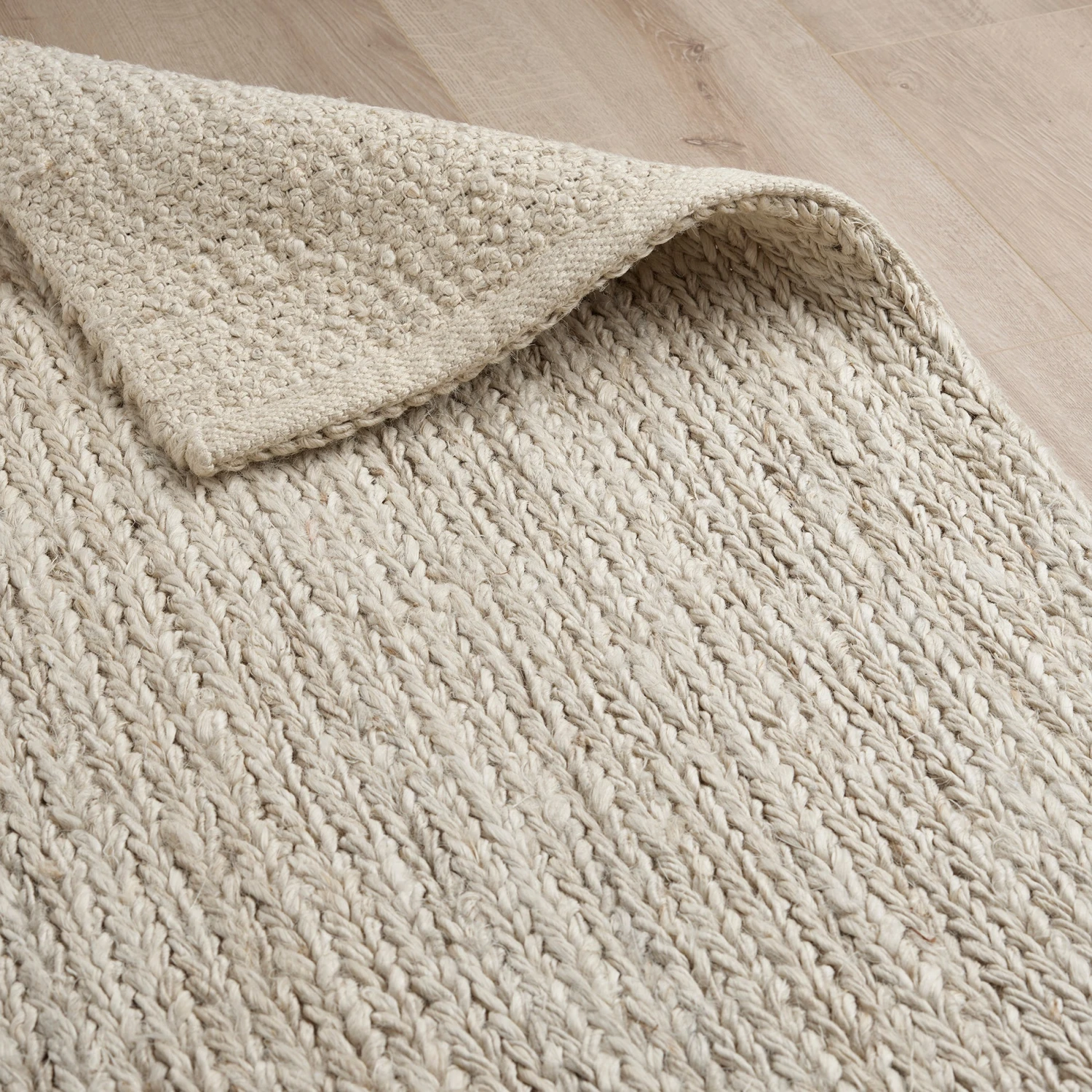 Nash Hand Woven Jute Rug - Cream 3 Nash Hand Woven Jute Rug - Cream