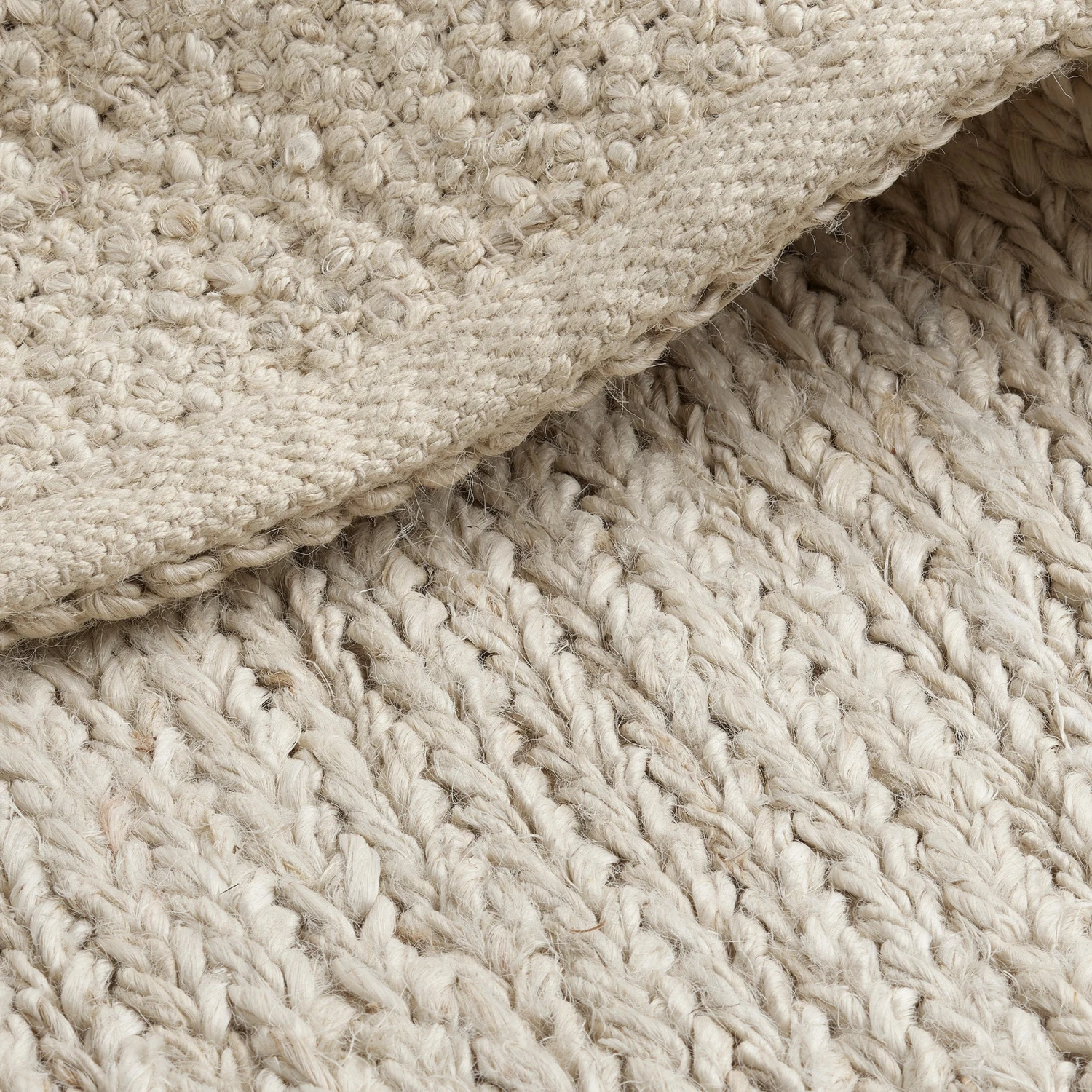 Nash Hand Woven Jute Rug - Cream 5 Nash Hand Woven Jute Rug - Cream - Image 3