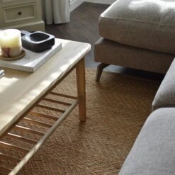 Toft Hand Woven Jute Rug - Natural -Lumi Home Shop Natural Toft Handwoven Jute Natural Rug Industville RG 4 HWJ N LIVING ROOM