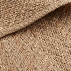 Toft Hand Woven Jute Rug - Natural -Lumi Home Shop Natural Toft Handwoven Jute Natural Rug Industville RG 4 HWJ N Fold Closeup