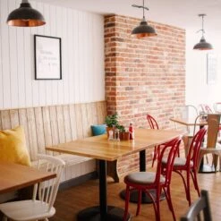 Old Factory Pendant - 12 Inch - Pewter & Copper -Lumi Home Shop OF P12 CP LPH Industville CAFE COMMERCIAL TheSummerCafePhotographedby Hattieellis 2