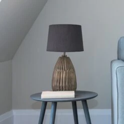 Ornate Thistle Table Lamp - Brass - Base Only 7 Ornate Thistle Table Lamp - Brass - Base Only -Lumi Home Shop ORN THTL B GR SEM INDUSTVILLE B2B HOTEL BO Closeup