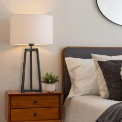 Ornate Tripod Table Lamp - Pewter -Lumi Home Shop ORN TITL P W LDR INDUSTVILLE B2C BEDROOM AdobeStock 604103617copy 1