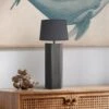 Pillar Geometric Hex Table Lamp - Pewter - Base Only 1 Pillar Geometric Hex Table Lamp - Pewter - Base Only -Lumi Home Shop PIL GE HETL P GR SEM INDUSTVILLE LIVING ROOM BO Closeup