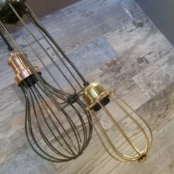 Orlando Wire Cage Pendant - 4 Inch - Brass -Lumi Home Shop PorterhouseSteakhouseNottingham