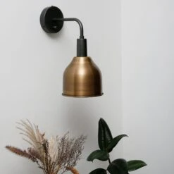 Sleek Cone Wall Light - 7 Inch - Brass -Lumi Home Shop SL CWL7 B PH INDUSTVILLE B2C PLANTS DECORS industville