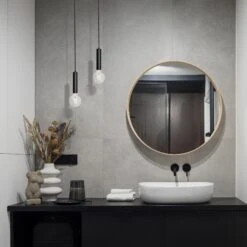 Sleek Edison Cylinder Cord Set ES E27 Bulb Holder - Black & Fabric Flex -Lumi Home Shop SL CY ECS BKINDUSTVILLEB2CBATHROOMBLACKDARK AdobeStock