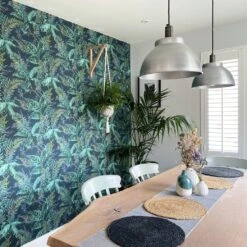 Sleek Dome Pendant - 13 Inch - Light Pewter -Lumi Home Shop SL DP13 LP PHLRINDUSTVILLEB2CDININGROOMPATTERNWALLPAPER nat and chris home 4