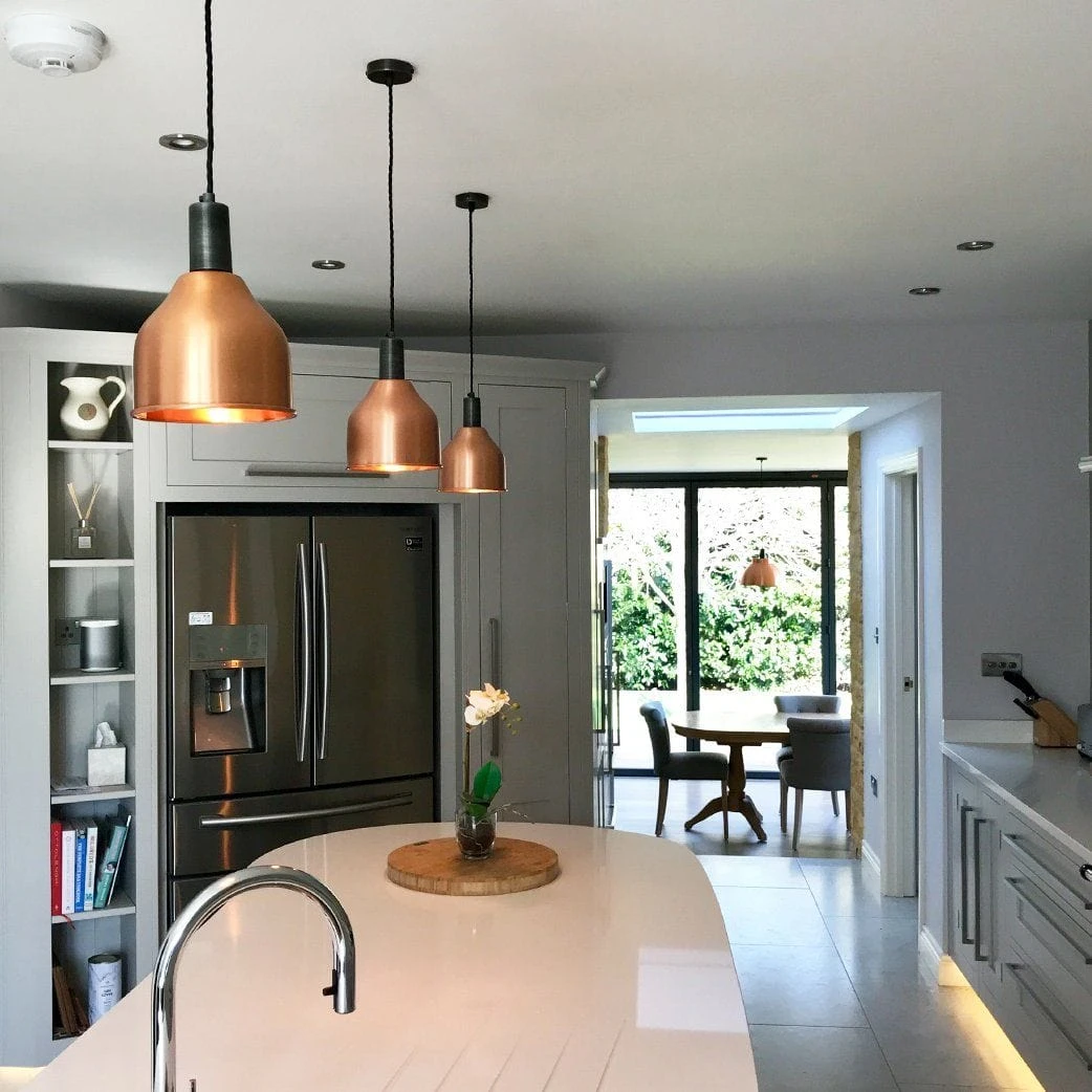 Sleek Cone Pendant - 7 Inch - Copper - Image 6