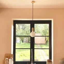 Sleek Edison Pendant - 1 Wire - Brass - Pre-order - Expected W/c 13th Of May -Lumi Home Shop SL E1WP B HR INDUSTVILLE B2C KITCHEN WINDOW SINK casademaison