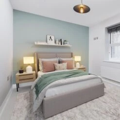 Sleek Flat Pendant - 15 Inch - Pewter -Lumi Home Shop SL FP15 B BH INDUSTVILLE B2C B2B BEDROOM VIEW HOME mandalehomes3 1