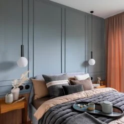 Sleek Cylinder Opal Glass Globe Pendant Light - 7 Inch -Lumi Home Shop SL OGL GLP7 W BKH INDUSTVILLE B2C BEDROOM PASTEL BLUE AdobeStock 5522992 1