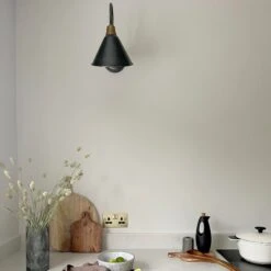 Swan Neck Cone Wall Light - 8 Inch - Pewter - Pre-order - Expected W/c 20th Of May -Lumi Home Shop SN CWL8 P LR INDUSTVILLE B2C KITCHEN FLOWERS LIME athomewiththeraines