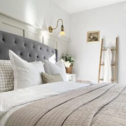 Swan Neck Glass Funnel Wall Light - 7 Inch - Brass -Lumi Home Shop SN GLFWL7 B BEDROOM allabout thehome 1