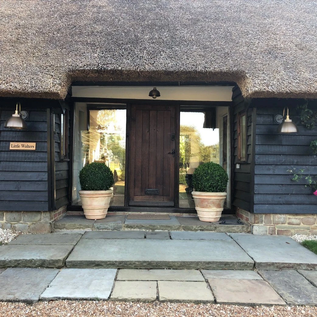 Swan Neck Outdoor & Bathroom Dome Wall Light - 13 Inch - Brass 9 Swan Neck Outdoor & Bathroom Dome Wall Light - 13 Inch - Brass - Image 7