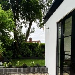 Swan Neck Outdoor & Bathroom Wall Light - Brass - Tube Glass -Lumi Home Shop SN IP65 WL B INDUSTVILLE B2C OUTDOOR pritchardhouse 1 2