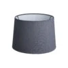 Empire - Small - Grey Dupion Silk - Lampshade Only 1 Empire - Small - Grey Dupion Silk - Lampshade Only -Lumi Home Shop Shade Grey Dupion Silk Lighting Small Empire EM S GRDS LSO angled v2