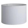 Drum - Large - White Dupion Silk - Lampshade Only 1 Drum - Large - White Dupion Silk - Lampshade Only -Lumi Home Shop Shade White Dupion Silk Industville Lighting Drum DR L WDS LSO angled