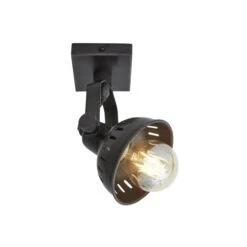 Swivel Spotlight Flush Mount - Single - Pewter