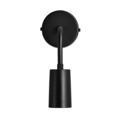 Sleek Edison Wall Light - Black -Lumi Home Shop Sleek WallLight Brass Industville Lighting Single BrassHolder Sleek SL EWL BSL EWL BK