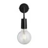 Sleek Edison Wall Light - Black
