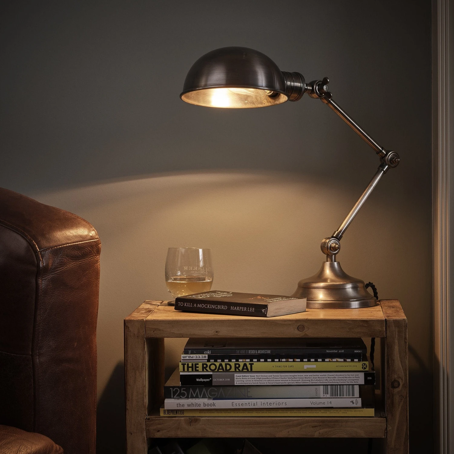 Brooklyn Pharmacy Adjustable Dome Table Lamp - 7 Inch - Gunmetal 6 Brooklyn Pharmacy Adjustable Dome Table Lamp - 7 Inch - Gunmetal - Image 4