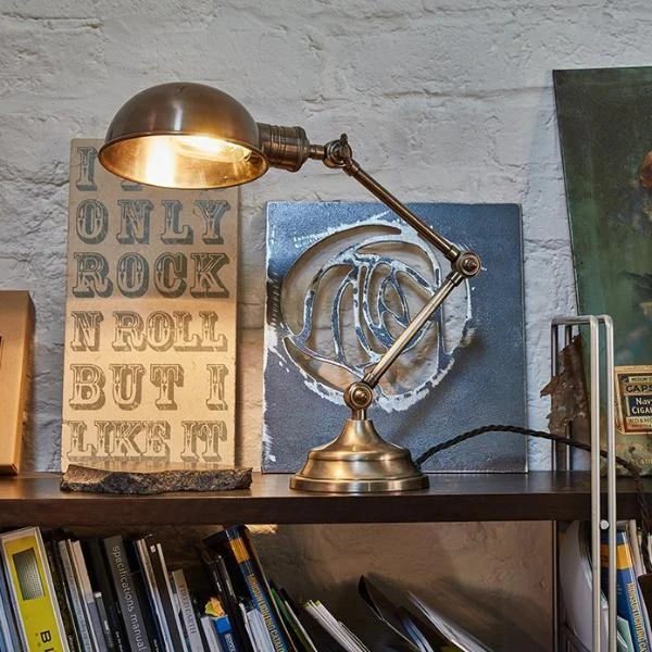 Brooklyn Pharmacy Adjustable Dome Table Lamp - 7 Inch - Gunmetal 7 Brooklyn Pharmacy Adjustable Dome Table Lamp - 7 Inch - Gunmetal - Image 5