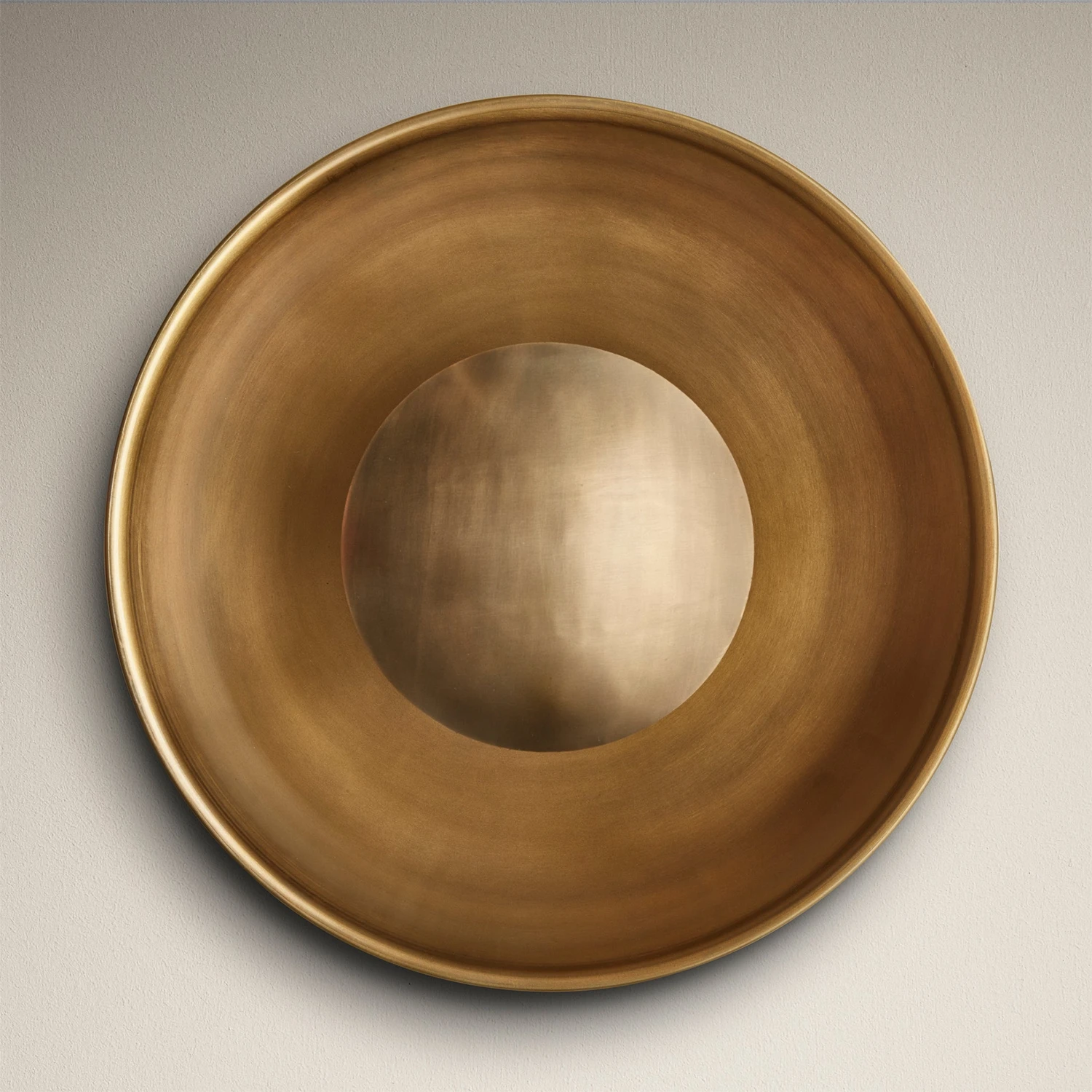 Boston Round Metal Diffuser Wall Light Flush Mount - 13 Inch - Brass 3 Boston Round Metal Diffuser Wall Light Flush Mount - 13 Inch - Brass