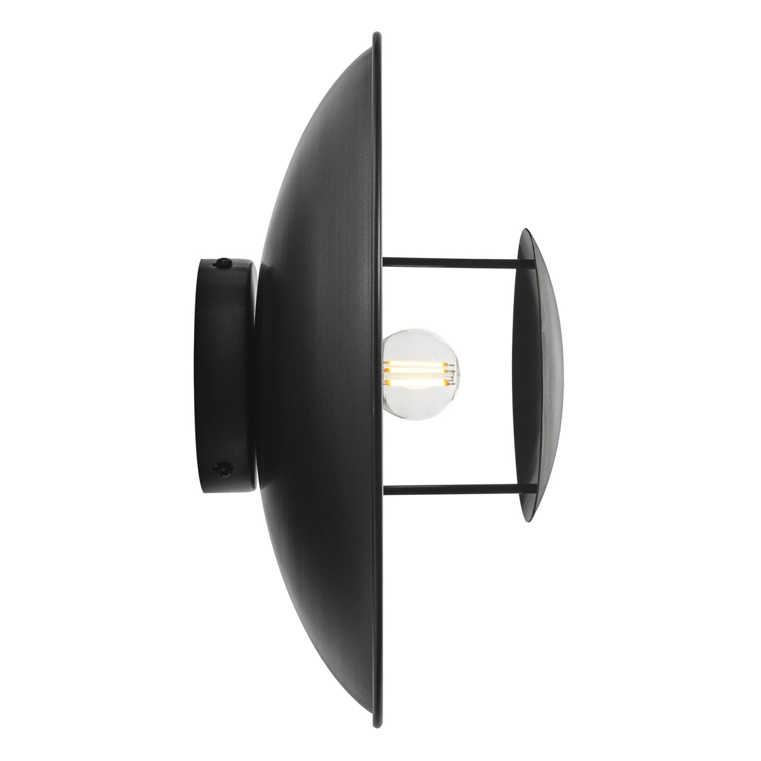 Boston Round Metal Diffuser Wall Light Flush Mount - 13 Inch - Pewter 11 Boston Round Metal Diffuser Wall Light Flush Mount - 13 Inch - Pewter - Image 9