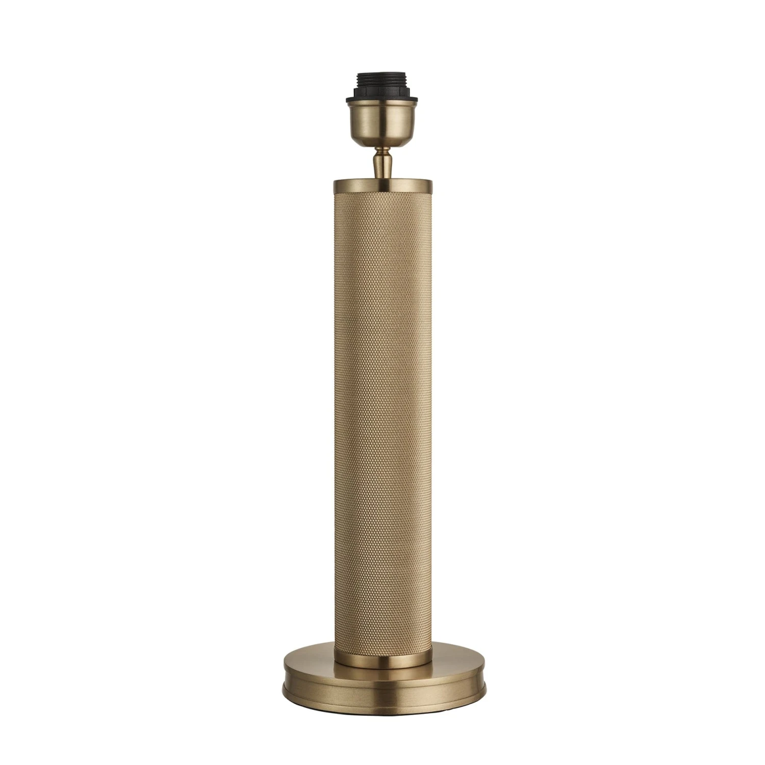 Knurled Pillar Table Lamp - Brass - Base Only 4 Knurled Pillar Table Lamp - Brass - Base Only - Image 2