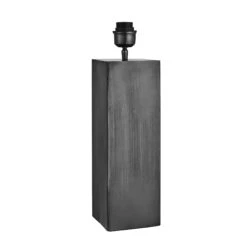 Pillar Square Table Lamp - Pewter -Lumi Home Shop table lamp base pillar geometric square pewter PIL GE SQTL P BO angled 9a3e8e86 1823 4e0a 88e9 f69232091f88