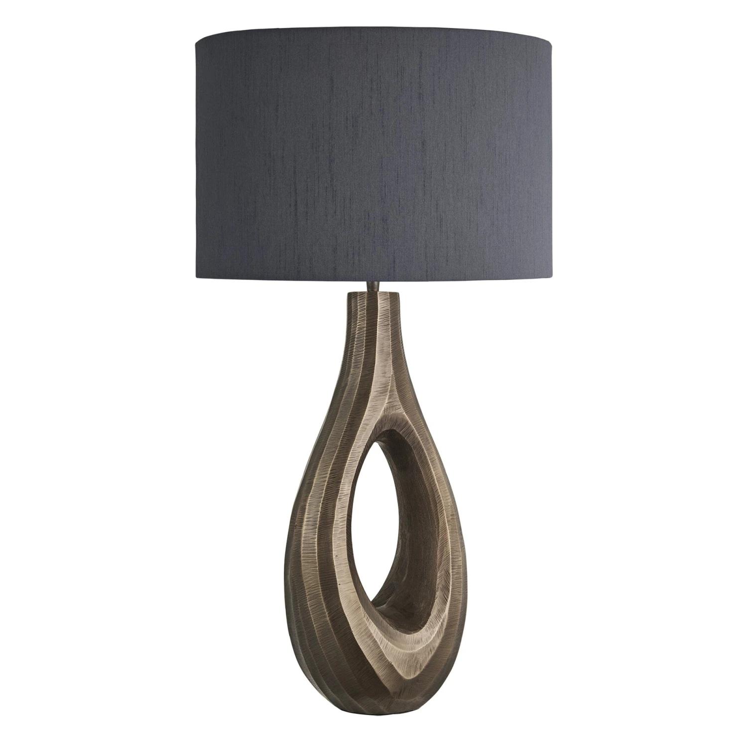 Ornate Ellipse Table Lamp - Brass - Image 7