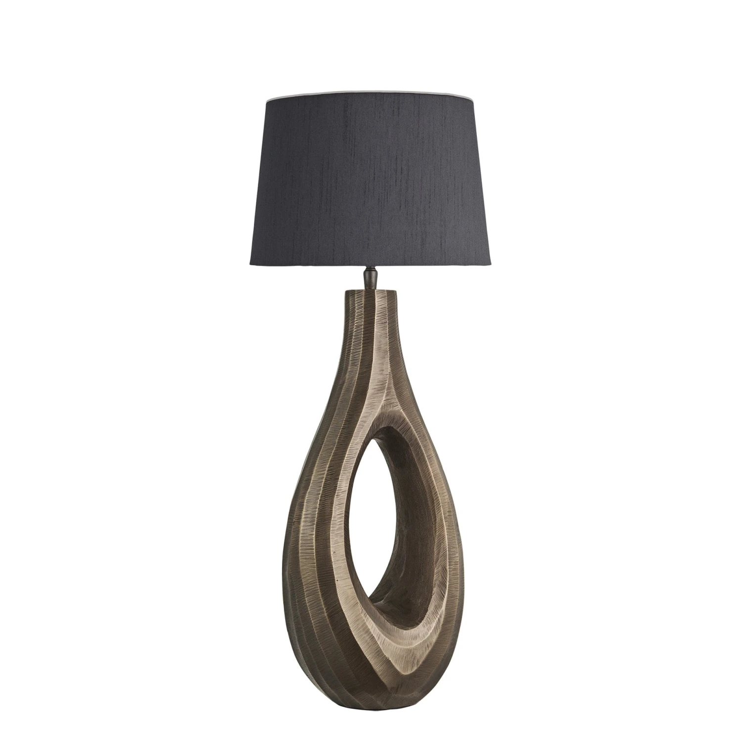 Ornate Ellipse Table Lamp - Brass - Image 9