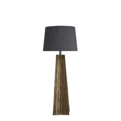 Ornate Obelisk Table Lamp - Brass -Lumi Home Shop table lamp ornate obelisk brass lampshade small empire grey ORN OBTL B GR SEM front