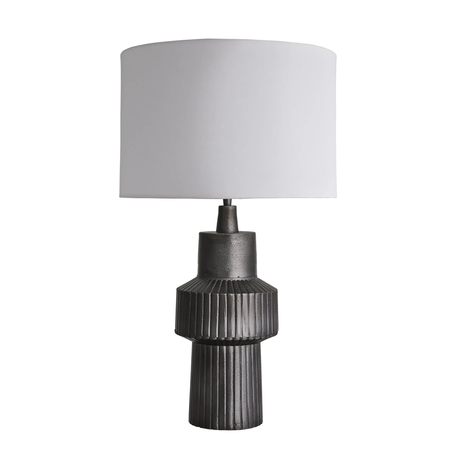 Ornate Tower Table Lamp - Pewter - Image 3