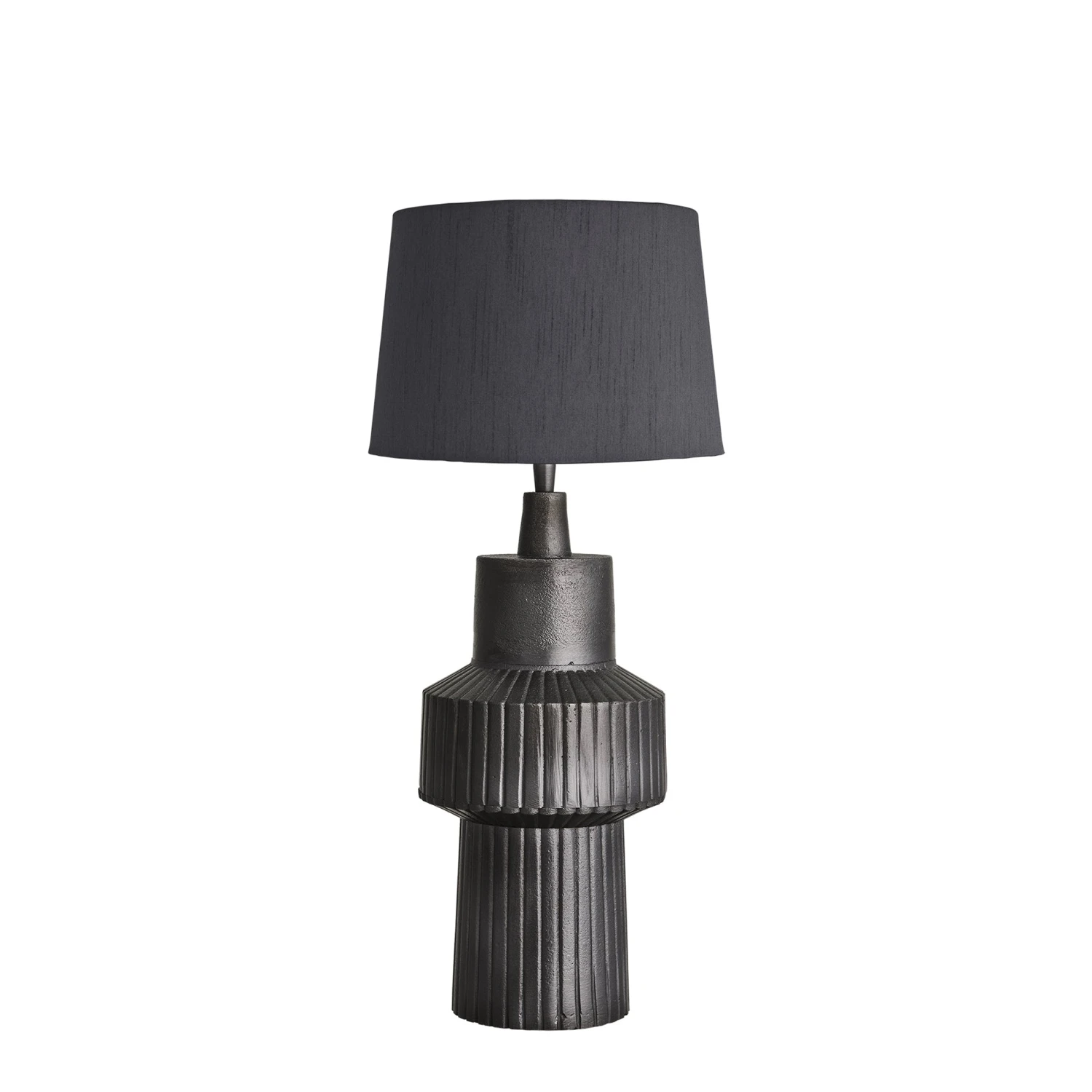 Ornate Tower Table Lamp - Pewter - Image 6